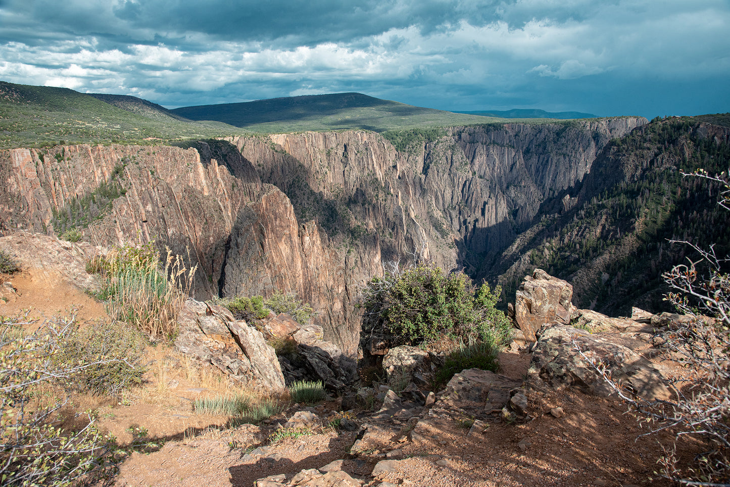 Black Canyon Overlook Gunnison National Park Colorado Landscape Photo Print