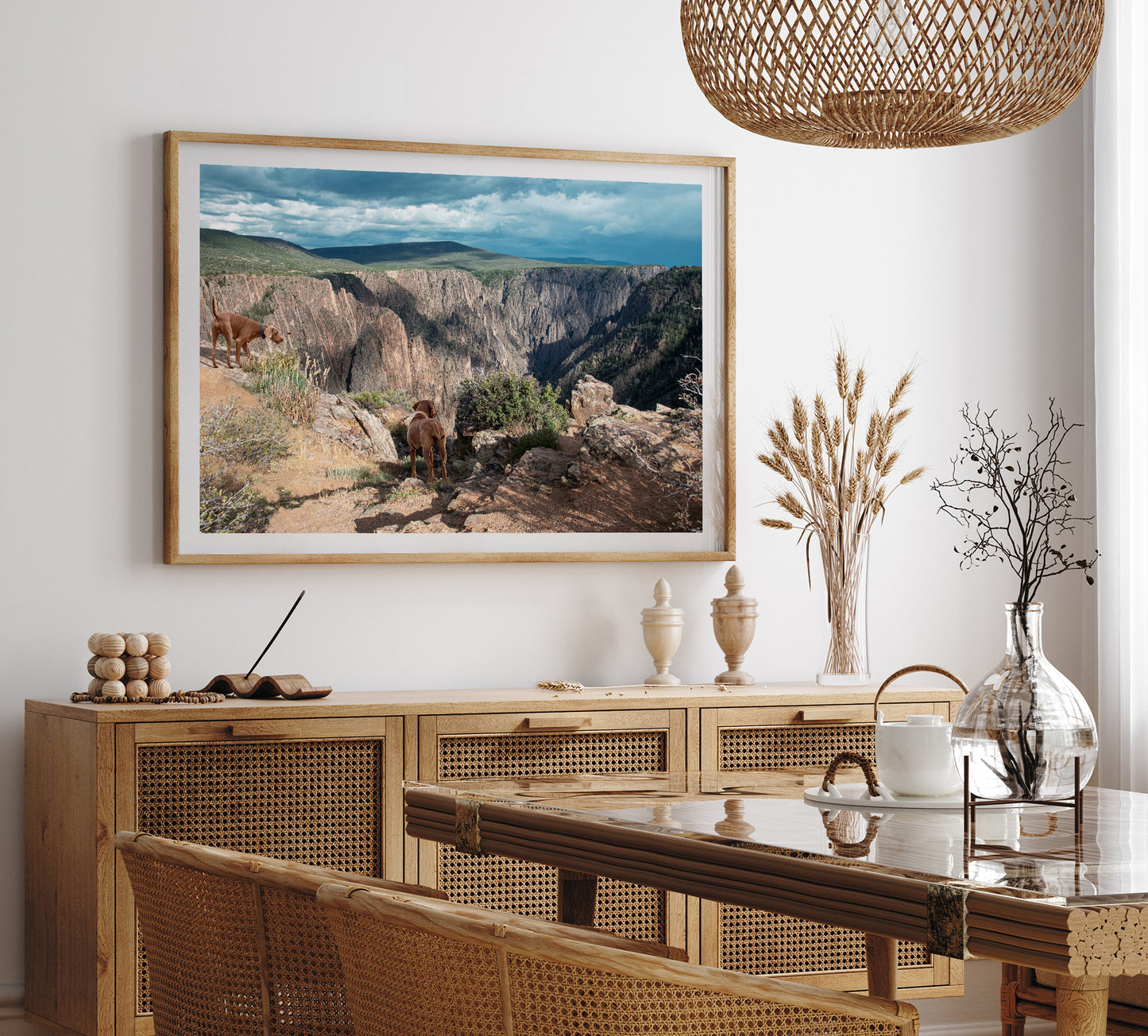 Custom Pet Portrait | Black Canyon Overlook Gunnison National Park Colorado Landscape Photo Print