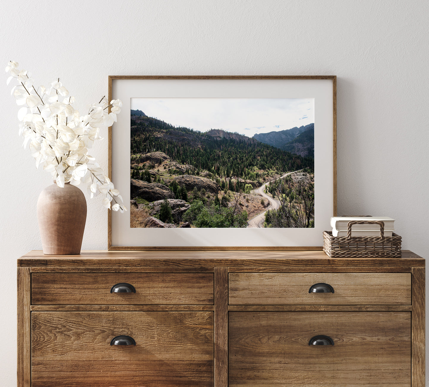 Ouray Colorado Mountain Road Landscape Photo Print (Horizontal) | Boho Wall Art