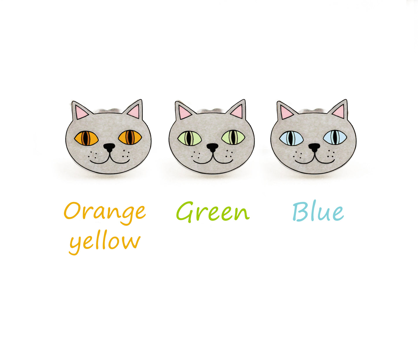 Lilac British Shorthair Cat Pin | Unique Handmade Pet Brooch