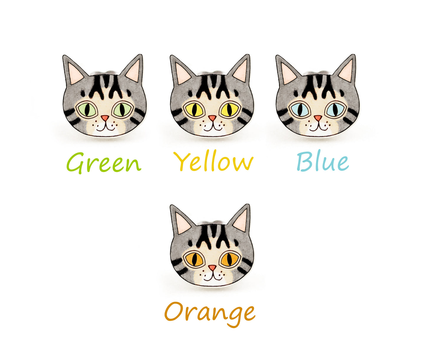 Gray Tabby Cat Pin | Unique Feline Brooch