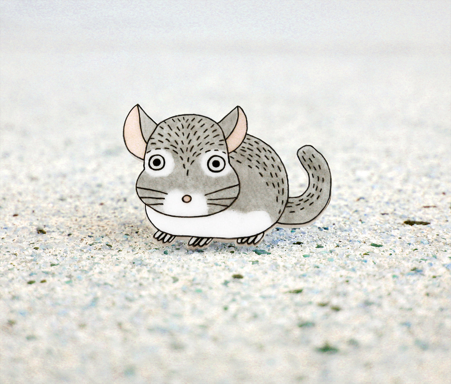 Chinchilla Pin | Cute Pet Jewelry