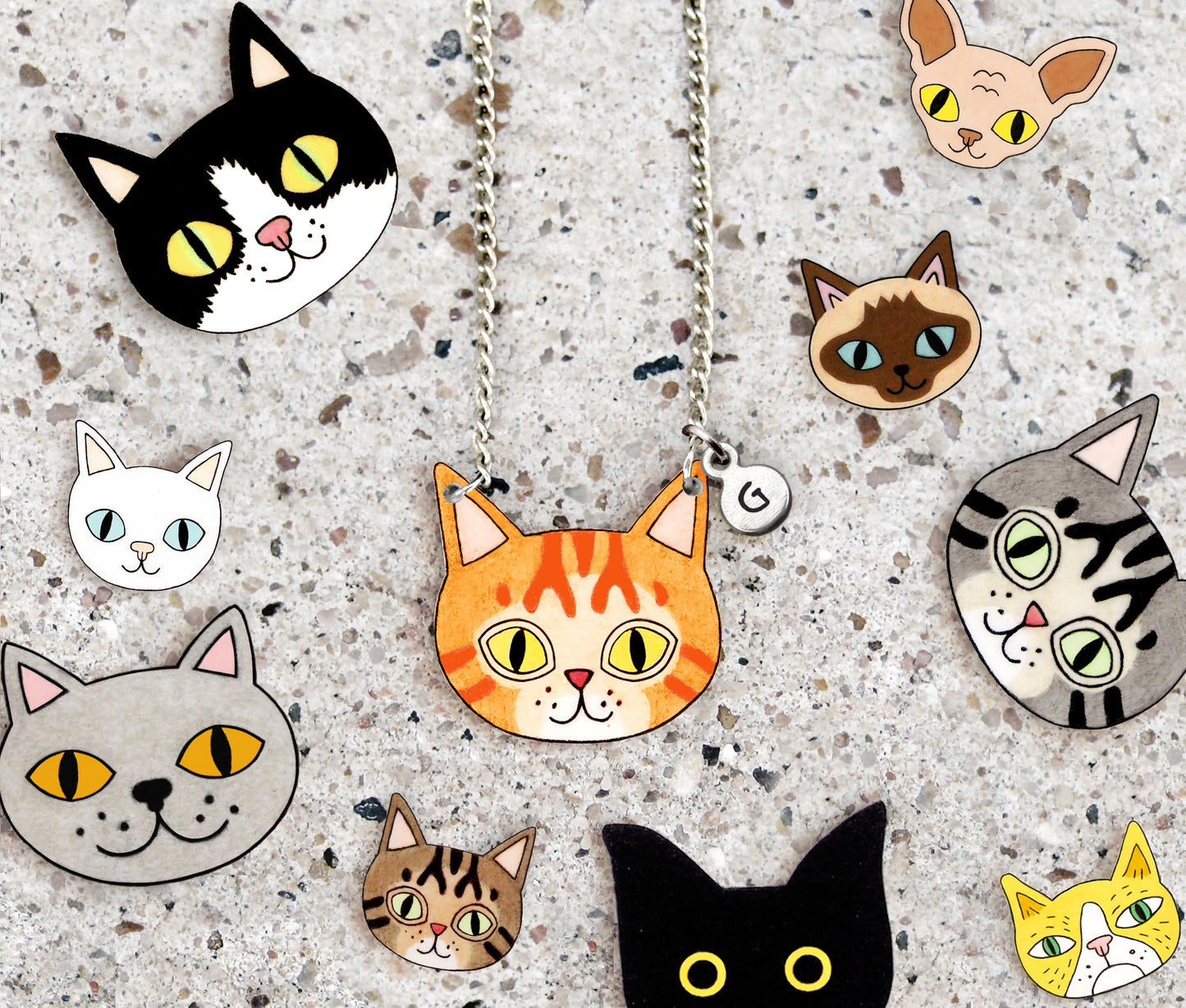 Personalized Cat Necklace | Handmade Custom Pet Jewelry