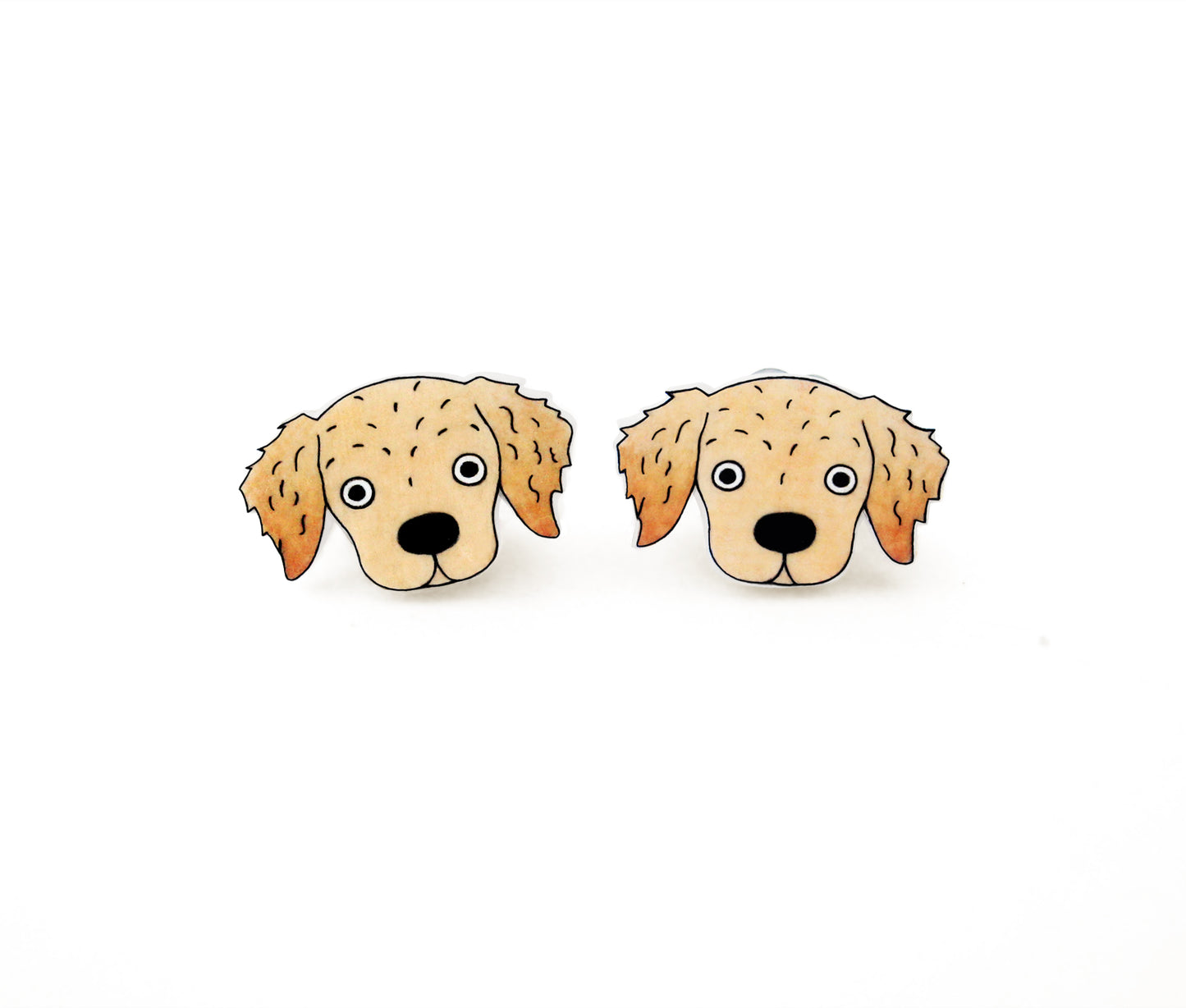 Golden Retriever Stud Earrings