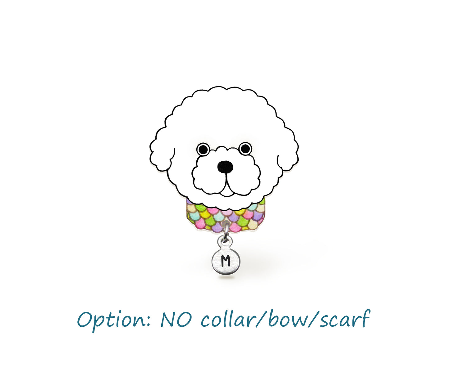 Bichon Frise Dog Pin | Unique White Fluffy Dog Jewelry