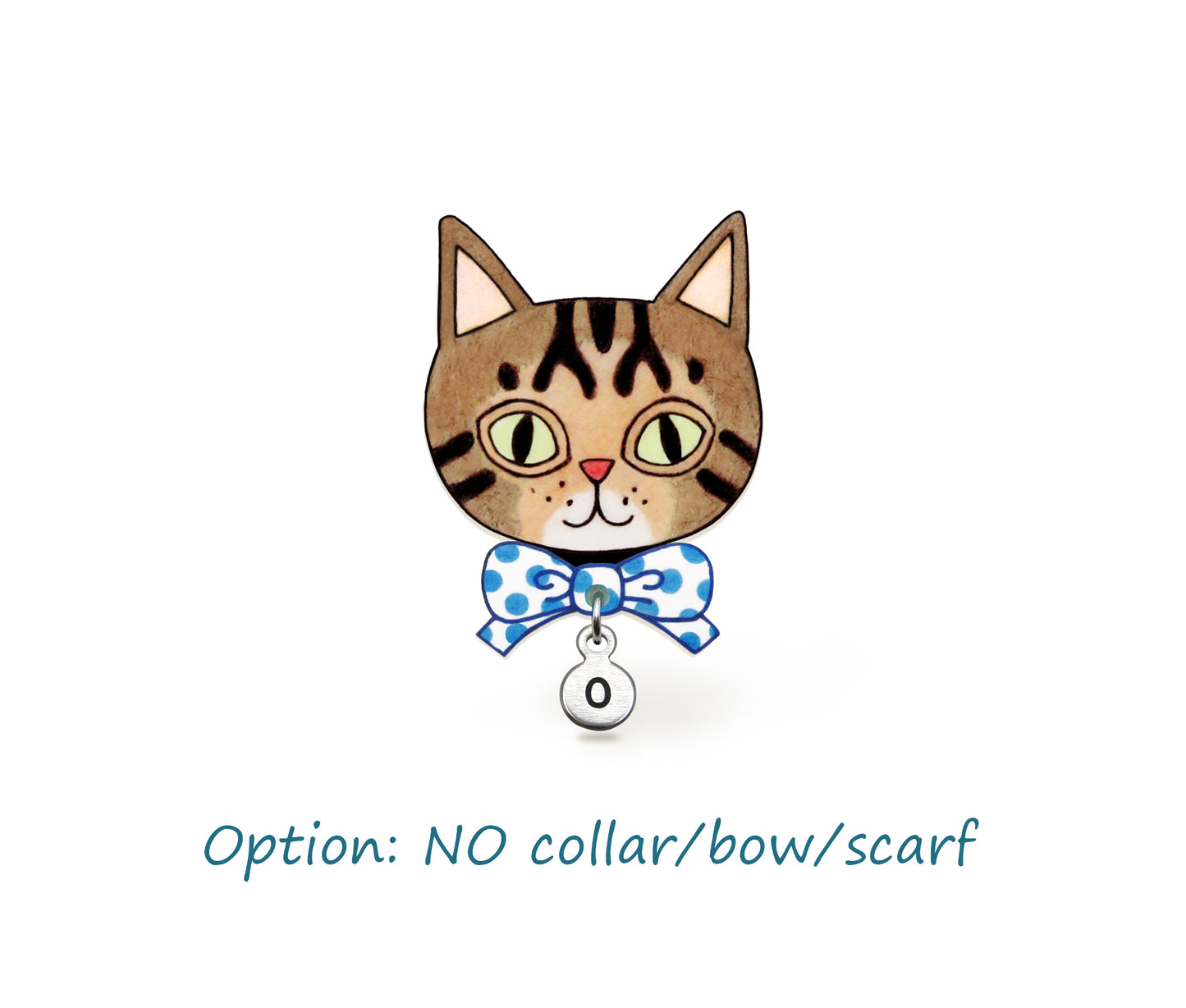Brown Tabby Cat Pin | Handcrafted Pet Brooch