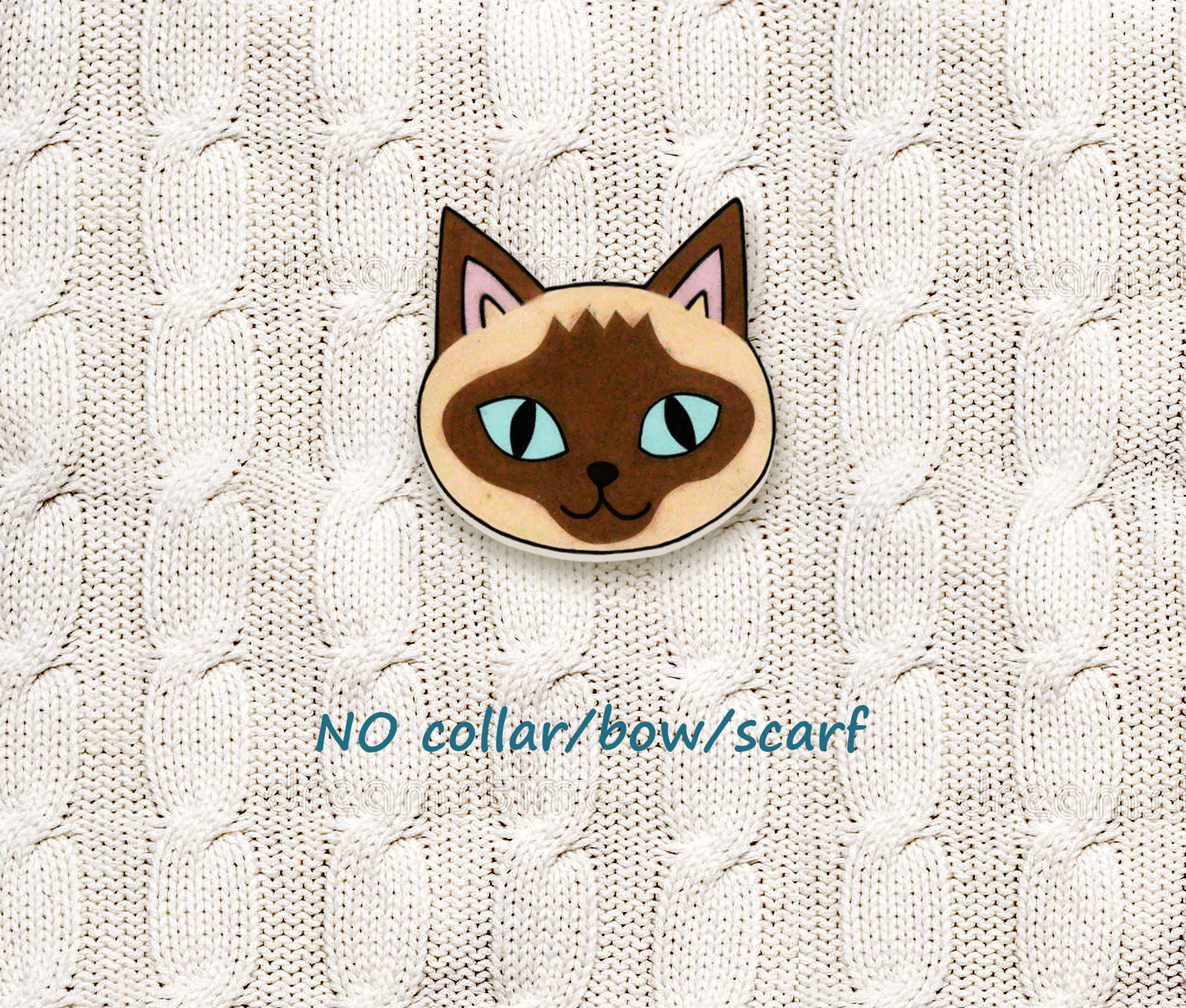 Siamese Cat Pin | Handmade Pet Jewelry