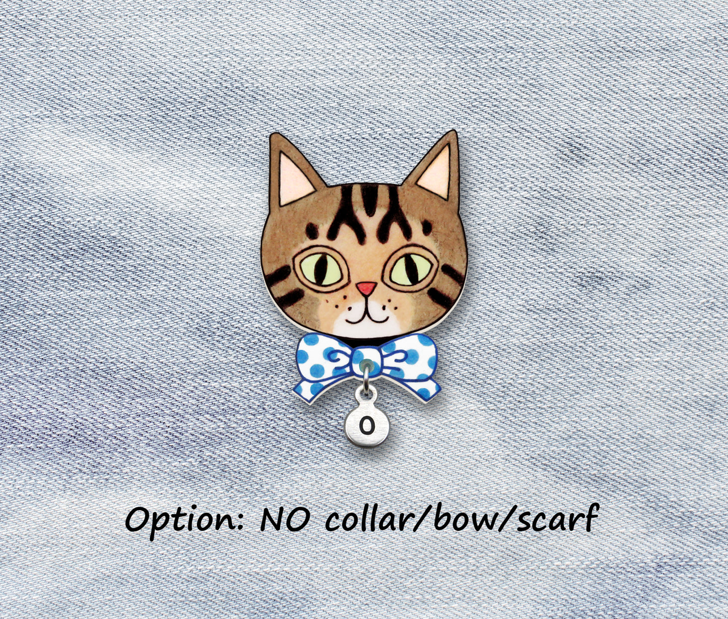 Brown Tabby Cat Pin | Handcrafted Pet Brooch