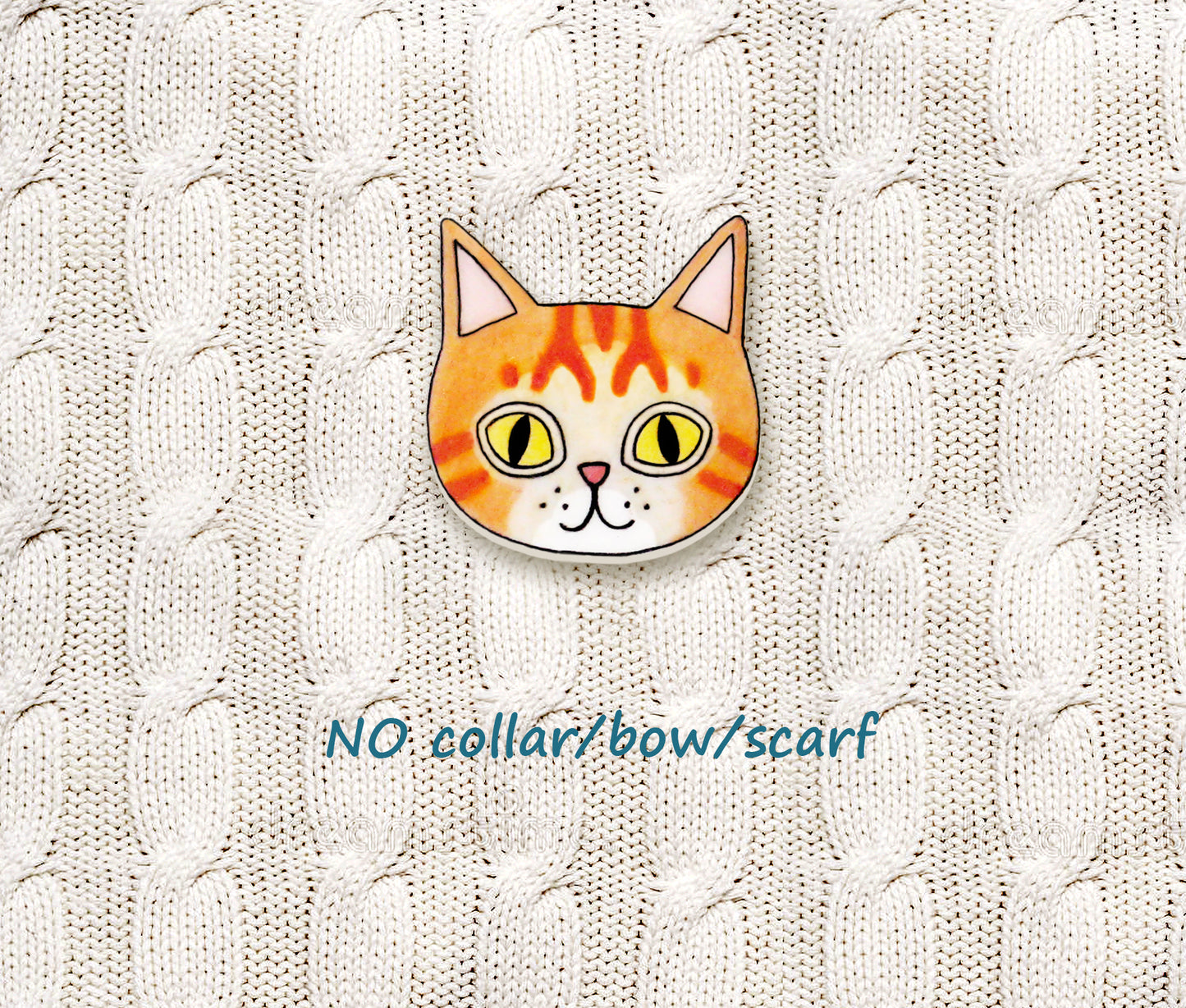 Orange Tabby Cat Pin | Unique Ginger Cat Lover Gift