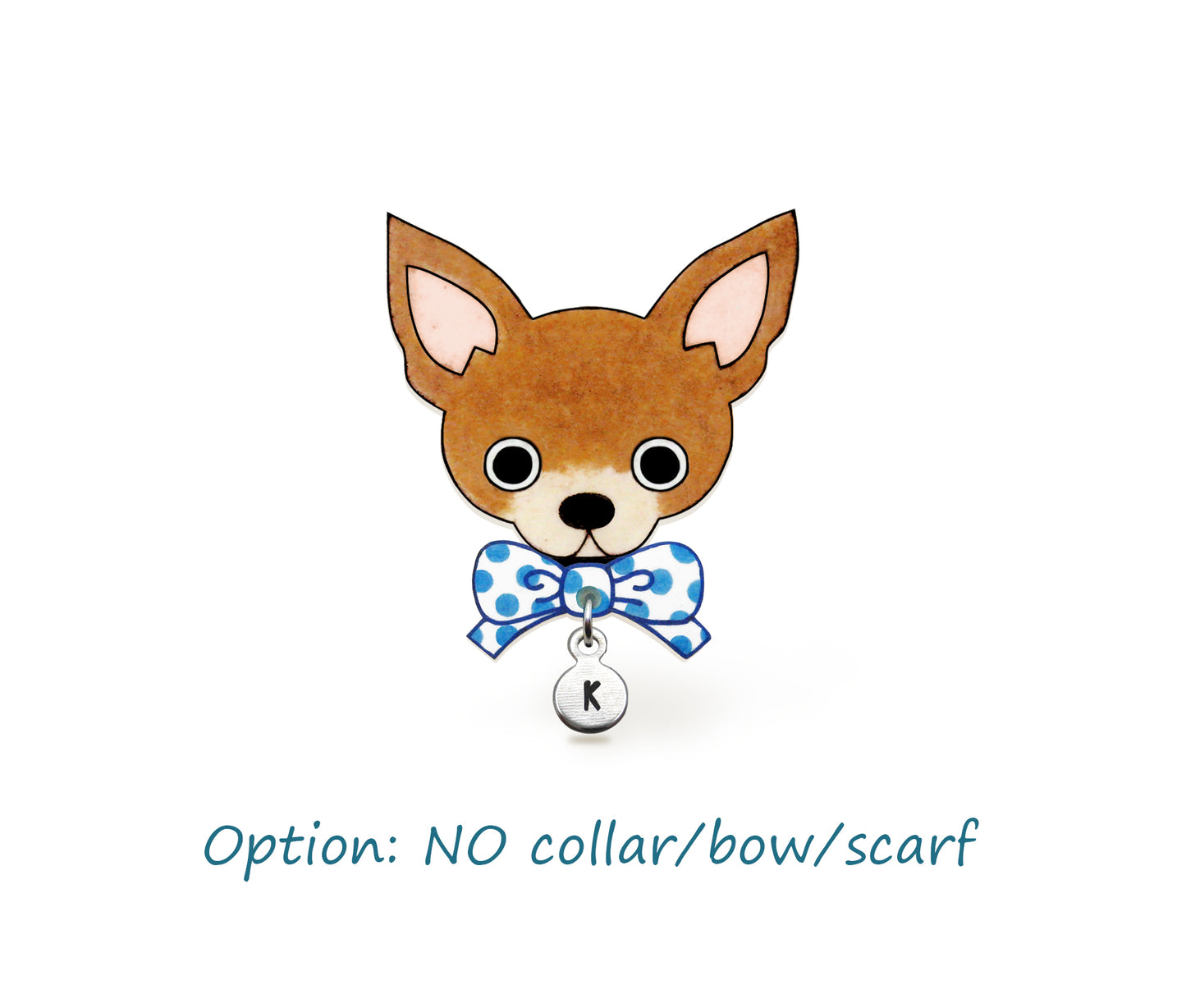 Brown Tan Chihuahua Pin