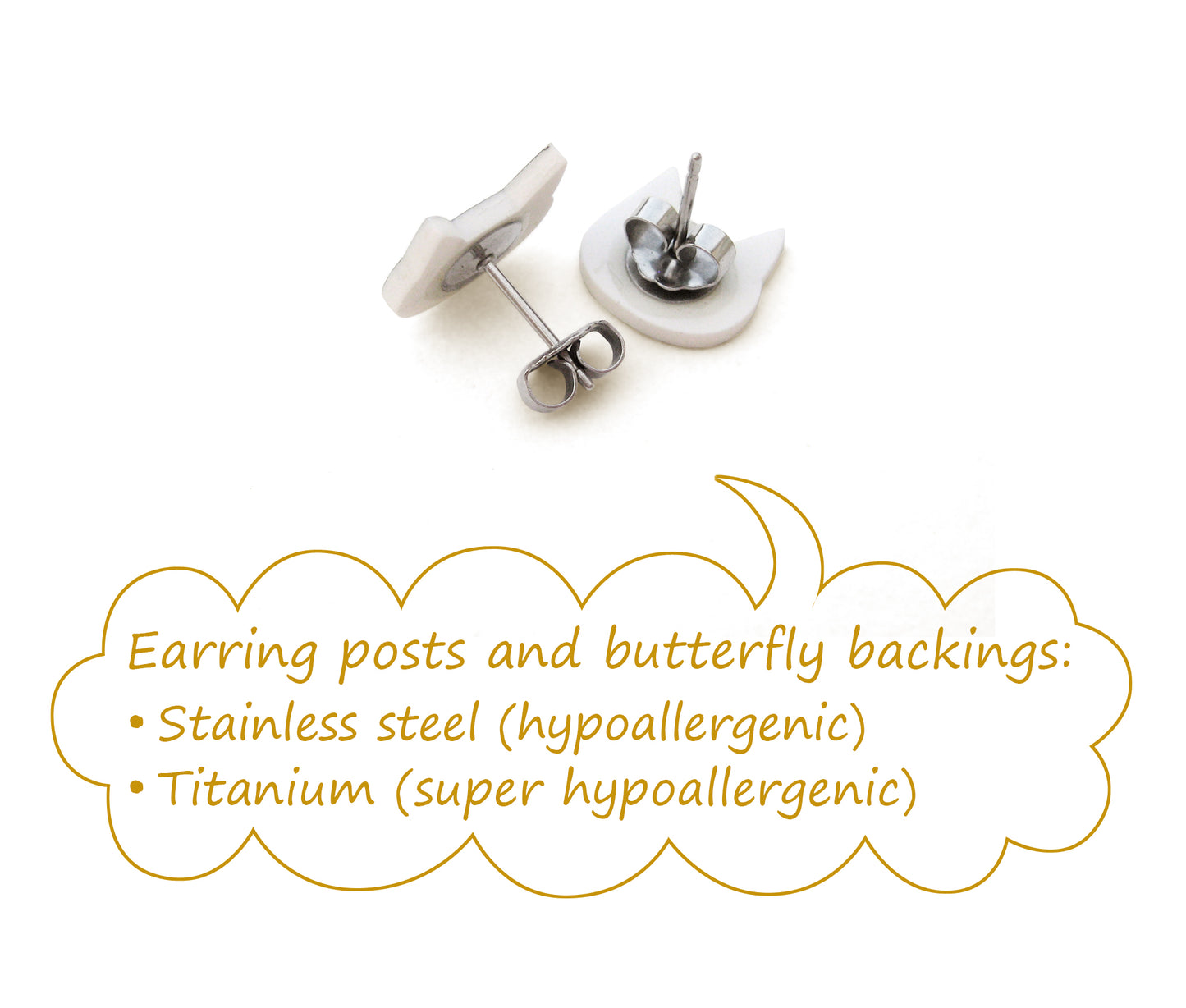 Tiny Brindle Boxer Stud Earrings | Hypoallergenic Dog Lover Jewelry