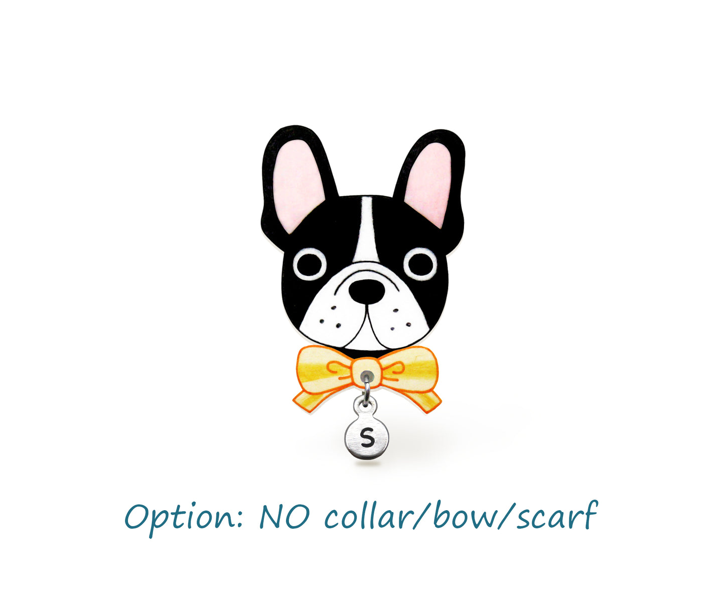 Black & White French Bulldog Pin | Unique Dog Lover Gift