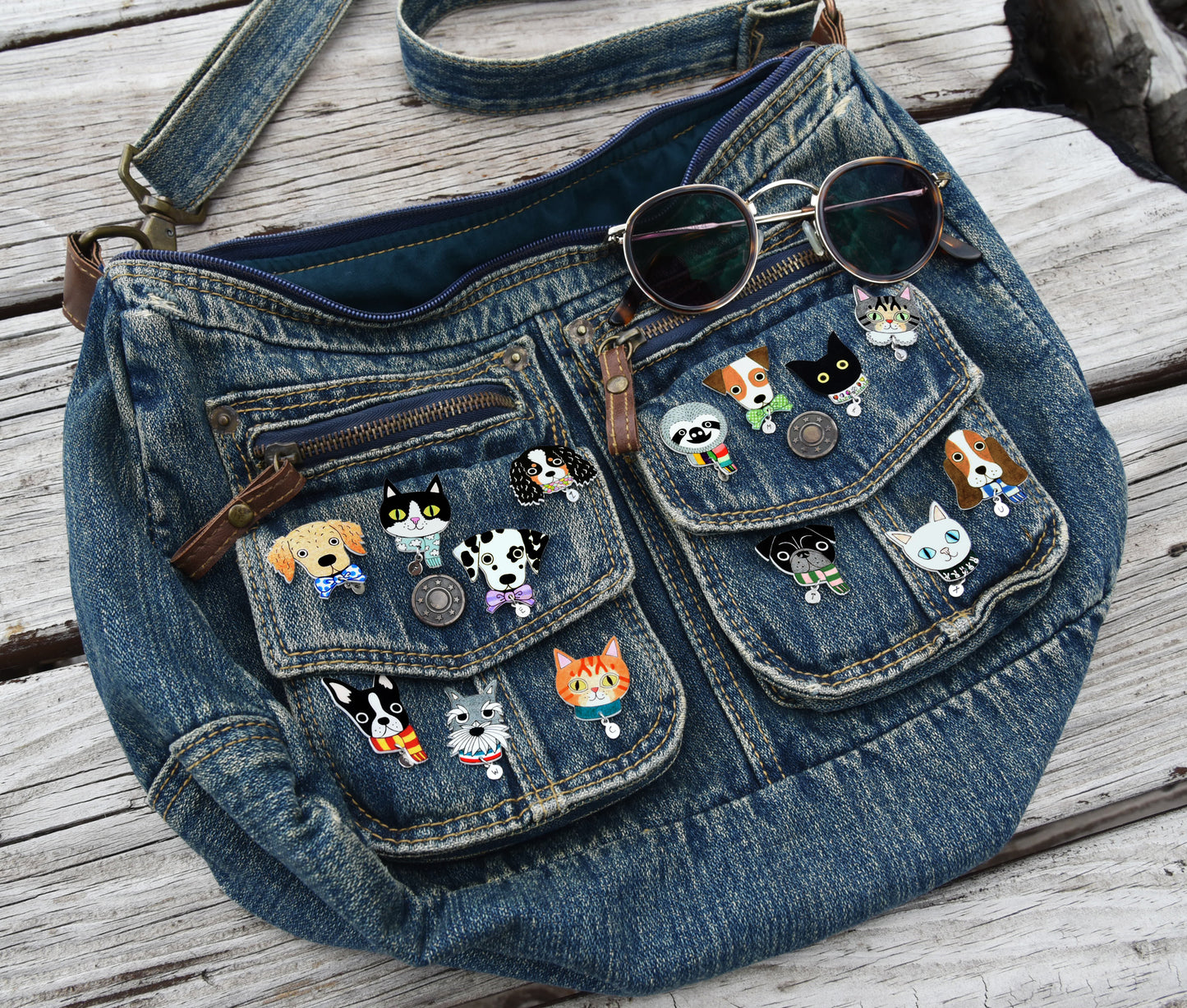 White Cat Pin | Handmade Pet Brooch