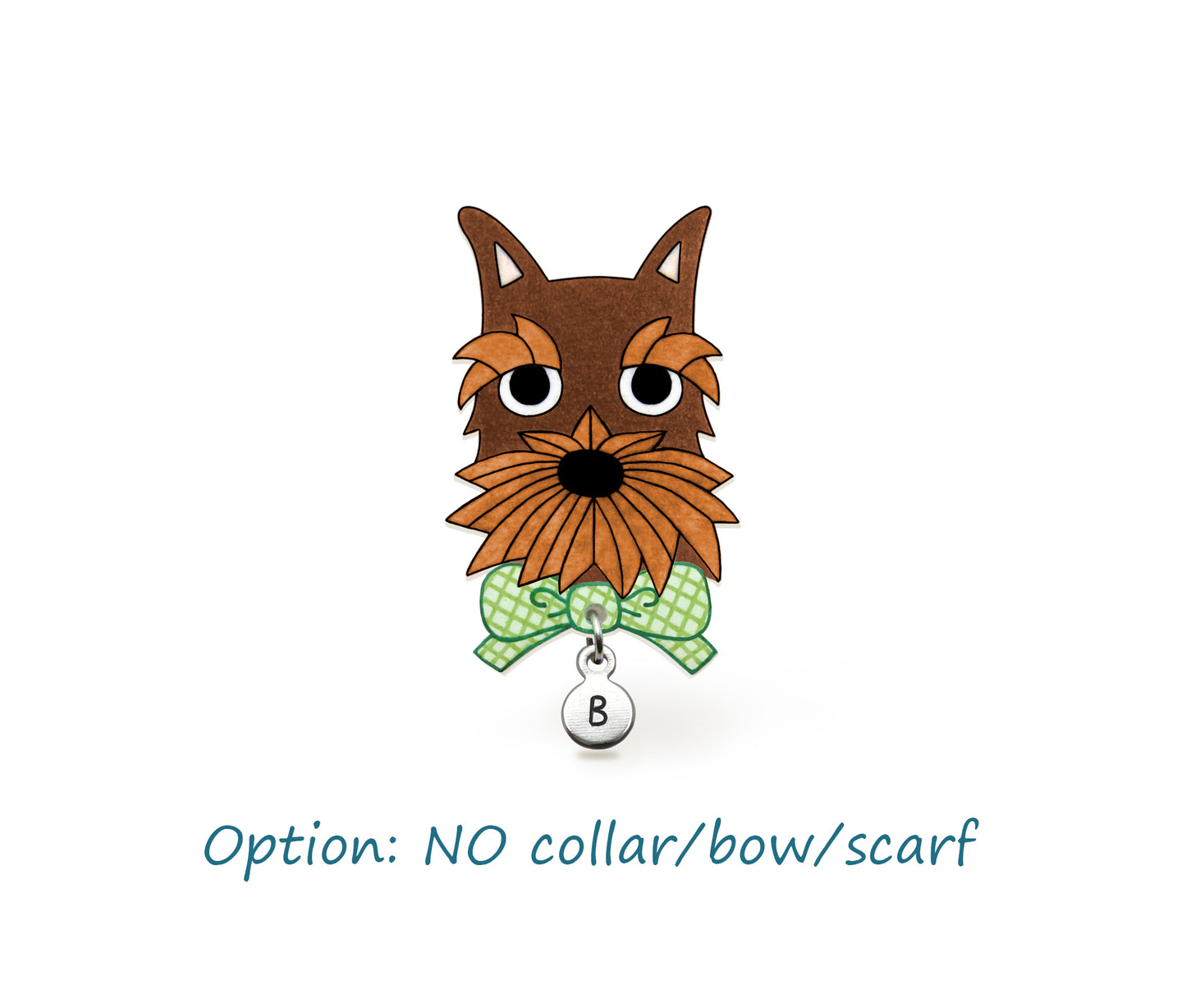 Brown Chocolate Schnauzer Pin | Unique Dog Lover Gift