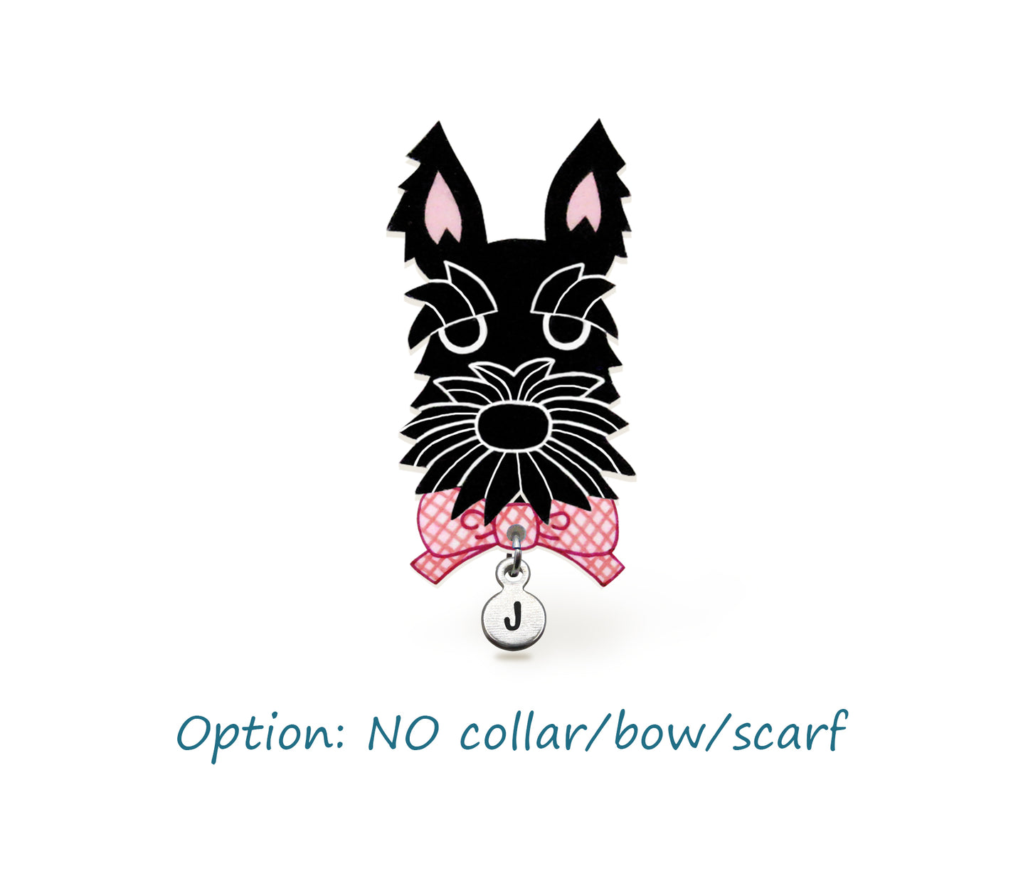 Black Scottish Terrier Pin | Custom Dog Brooch