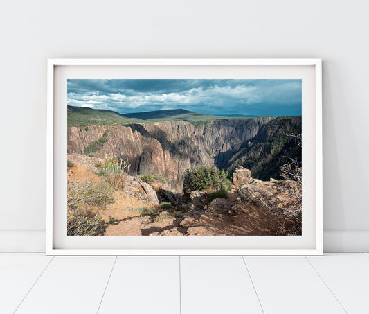 Black Canyon Overlook Gunnison National Park Colorado Landscape Photo Print