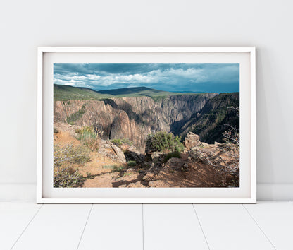 Black Canyon Overlook Photo Print | Gunnison National Park Colorado Landscape