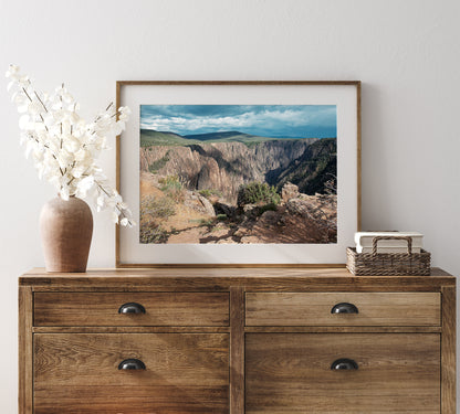 Black Canyon Overlook Photo Print | Gunnison National Park Colorado Landscape