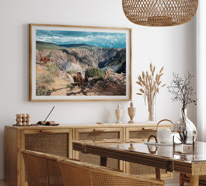 Vizslas in Whimsical Landscape | Black Canyon Colorado Landscape Photo Print
