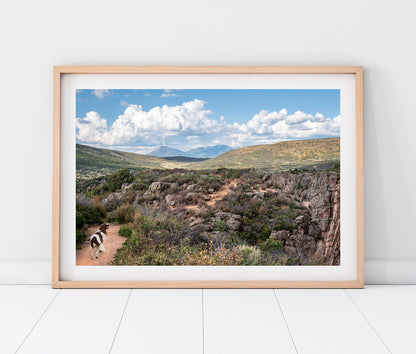 Custom Pet Portrait | Black Canyon Trail Gunnison National Park Colorado Landscape Photo Print