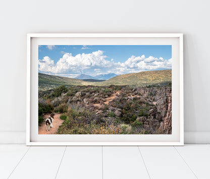 Custom Pet Portrait | Black Canyon Trail Gunnison National Park Colorado Landscape Photo Print