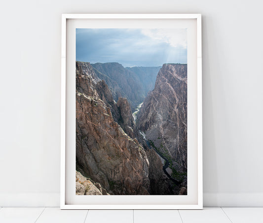 Black Canyon Gunnison River Overlook Gunnison National Park Colorado Landscape Photo Print