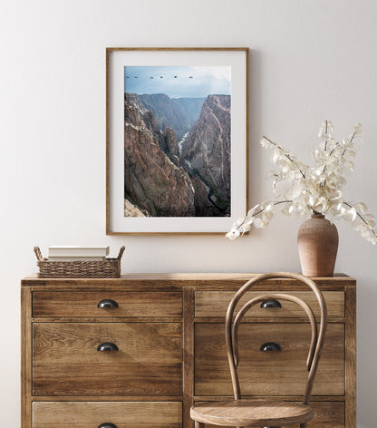 Black Canyon Gunnison River Overlook Whimsical Photo Print | Gunnison National Park Colorado Landscape