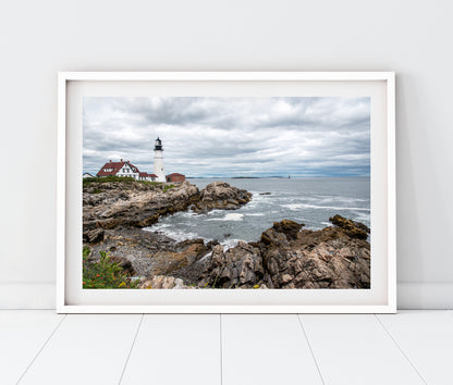 Portland Head Light Photo Print | Maine Lighthouse Landscape