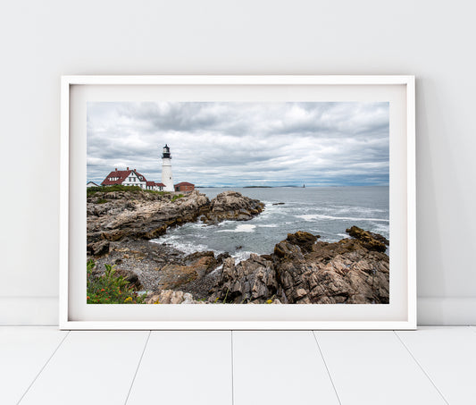 Portland Head Light Photo Print | Maine Lighthouse Landscape