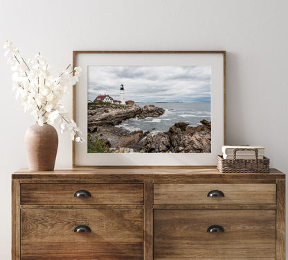 Portland Head Light Photo Print | Maine Lighthouse Landscape