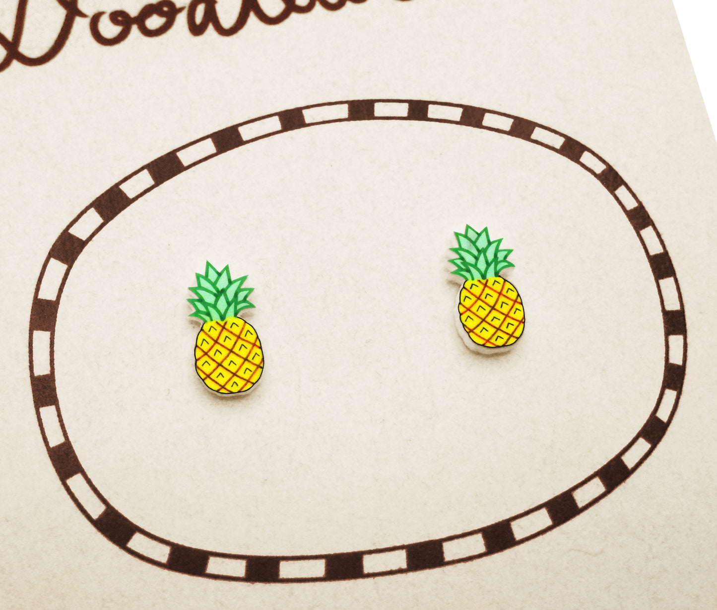 Tiny Pineapple Stud Earrings | Hypoallergenic Summer Jewelry