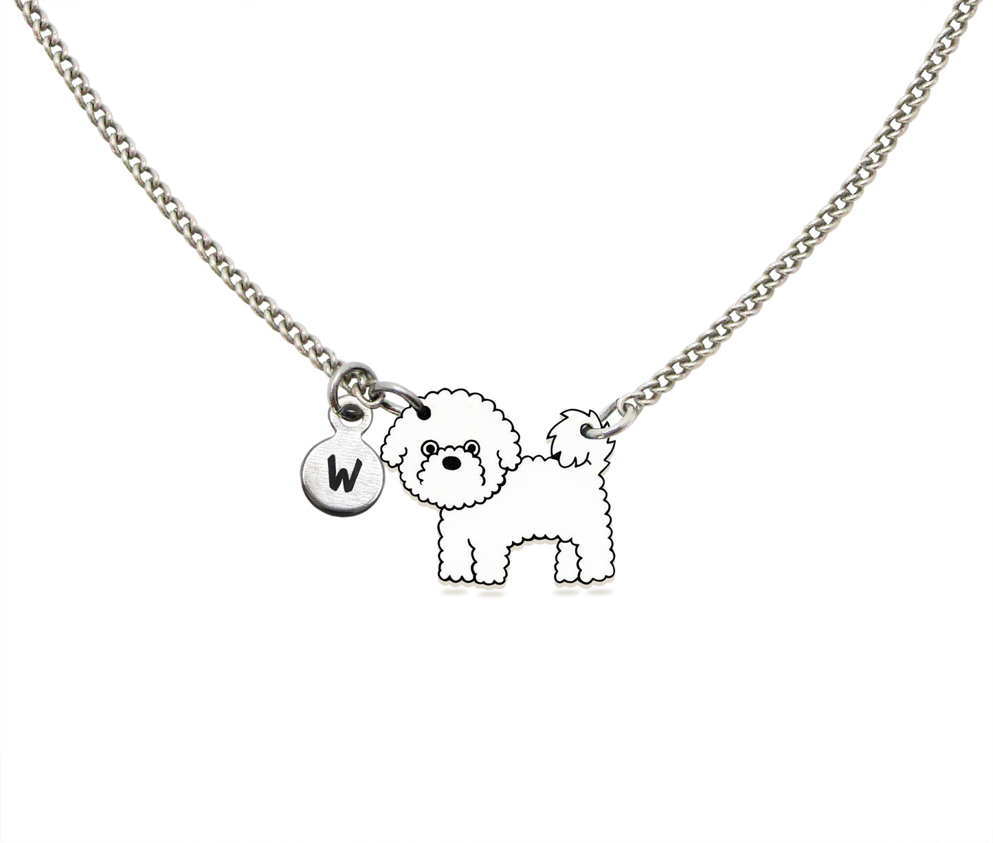Tiny Bichon Frise Necklace | Hypoallergenic Dog Lover Jewelry