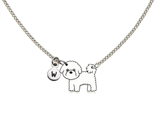 Tiny Bichon Frise Necklace | Hypoallergenic Dog Lover Jewelry