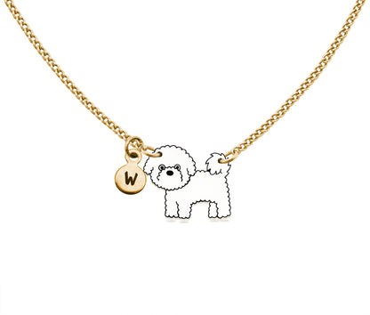 Tiny Bichon Frise Necklace | Hypoallergenic Dog Lover Jewelry