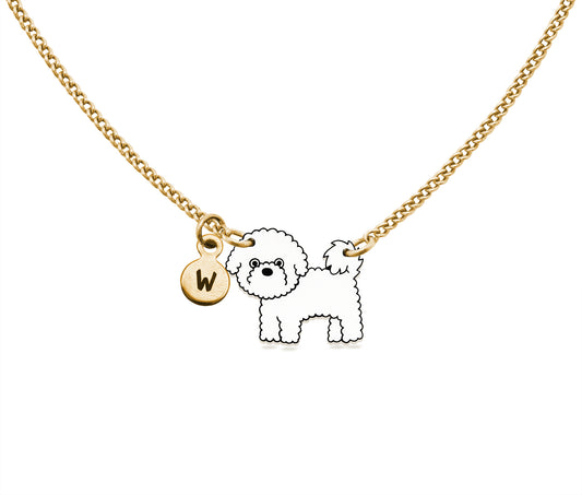 Tiny Bichon Frise Necklace | Hypoallergenic Dog Lover Jewelry