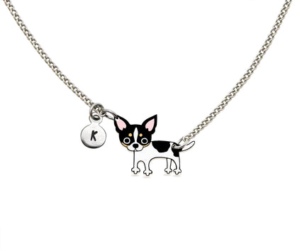 Tiny Tricolor Chihuahua Necklace | Hypoallergenic Dog Mom Jewelry