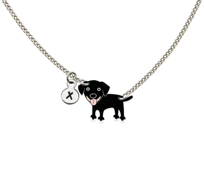 Tiny Black Labrador Necklace | Hypoallergenic Dog Mom Jewelry