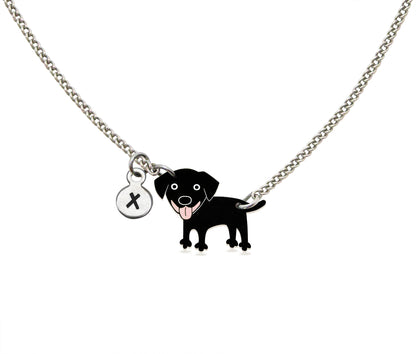 Tiny Black Labrador Necklace | Hypoallergenic Dog Mom Jewelry
