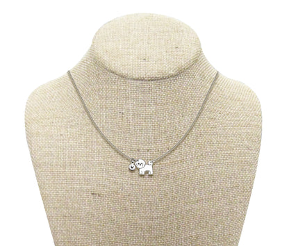 Tiny Bichon Frise Necklace | Hypoallergenic Dog Lover Jewelry