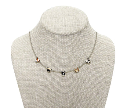 Tiny Pet Charm Necklace | Personalized Dog Cat Jewelry