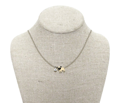 Tiny Fawn Pug Necklace | Hypoallergenic Dog Mom Jewelry
