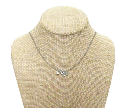 Tiny Salt & Pepper Schnauzer Necklace | Hypoallergenic Dog Mom Jewelry