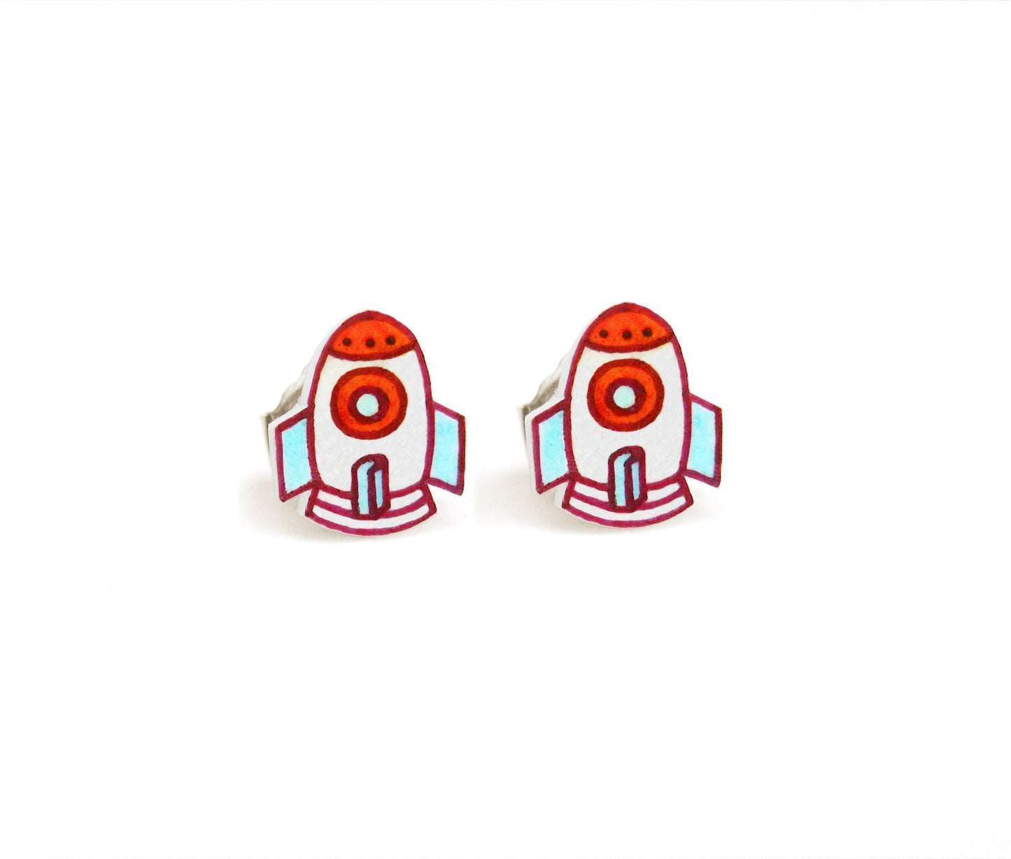 Tiny Rocket Stud Earrings | Hypoallergenic Space Astronaut Jewelry