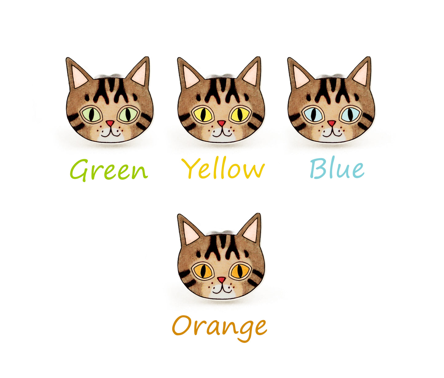 Tiny Brown Tabby Cat Necklace | Hypoallergenic Cat Lover Jewelry