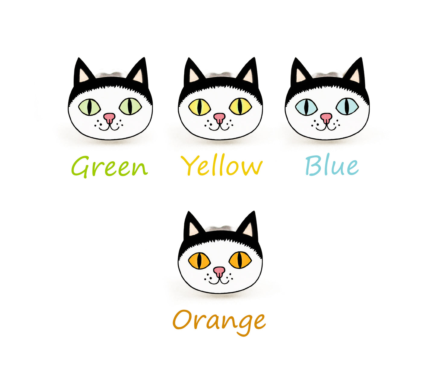 Black & White Tuxedo Cat Pin #3 | Personalized Pet Lover Gift
