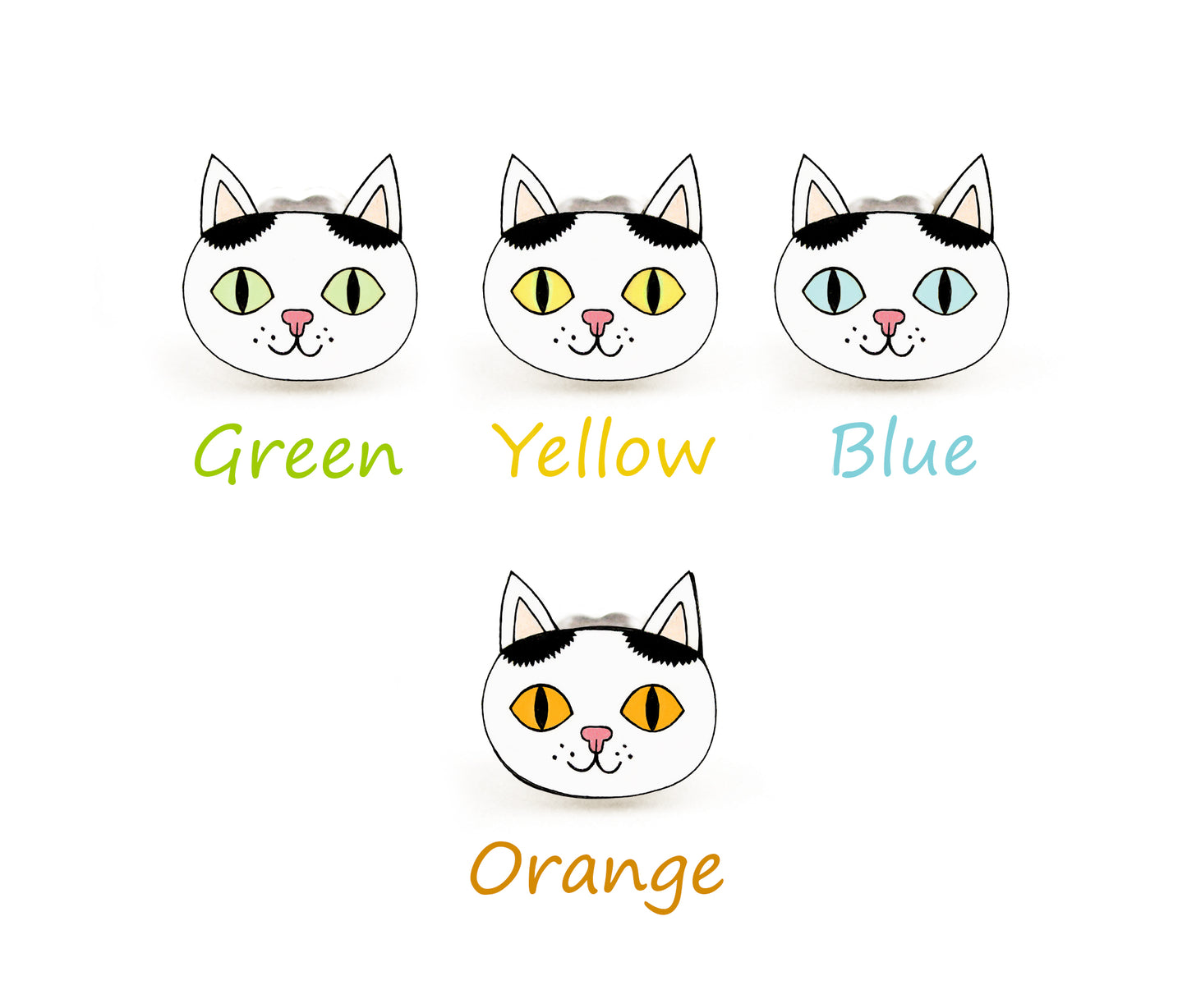 Black & White Tuxedo Cat Pin #4 | Personalized Pet Lover Badge