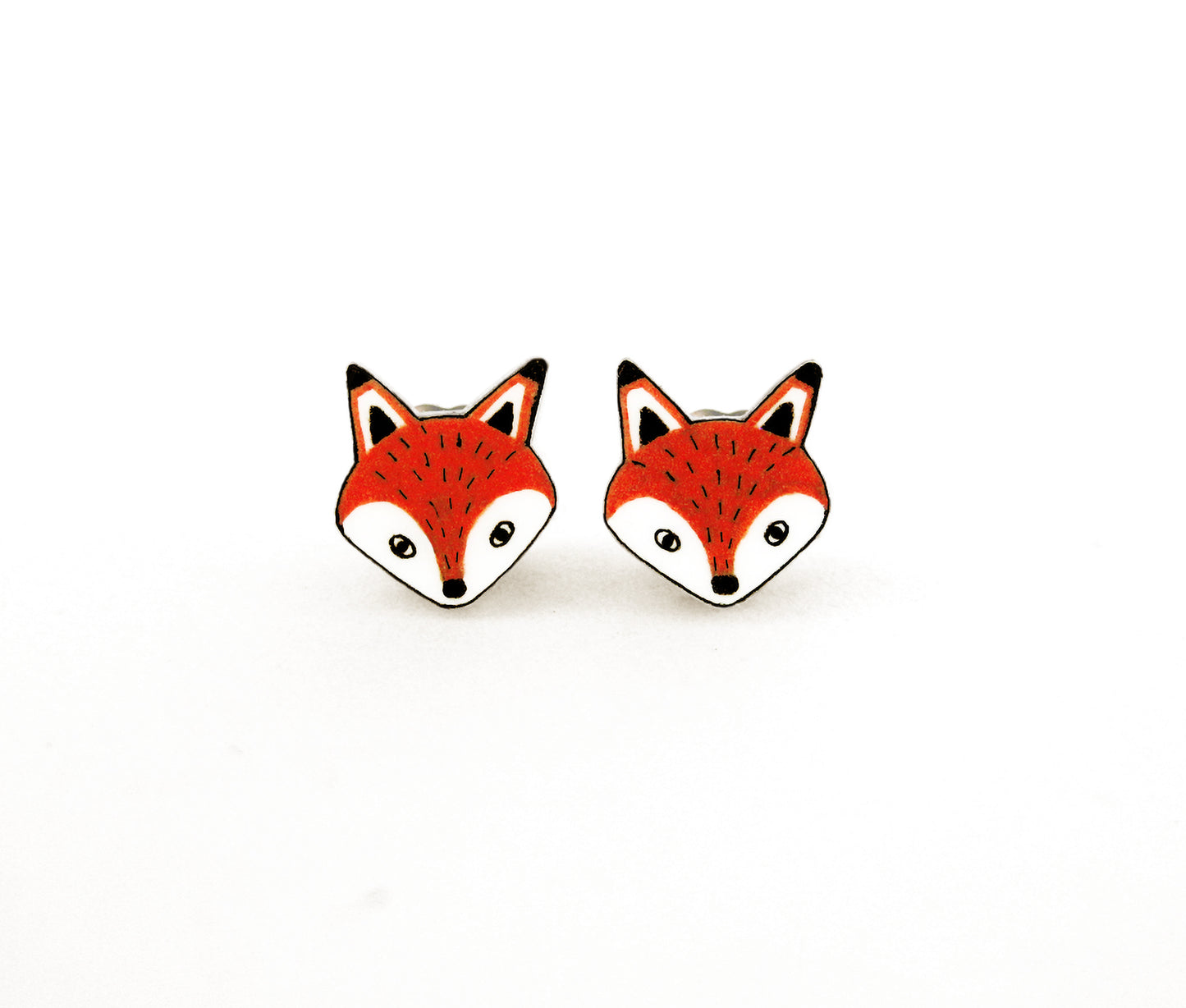 Tiny Fox Stud Earrings | Hypoallergenic Woodland Jewelry