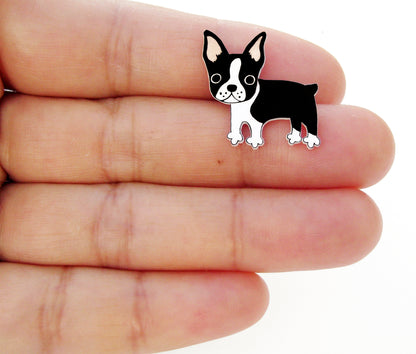 Boston Terrier Pin (Whole Body) | Handmade Dog Brooch