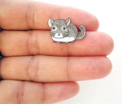 Chinchilla Pin | Cute Pet Jewelry
