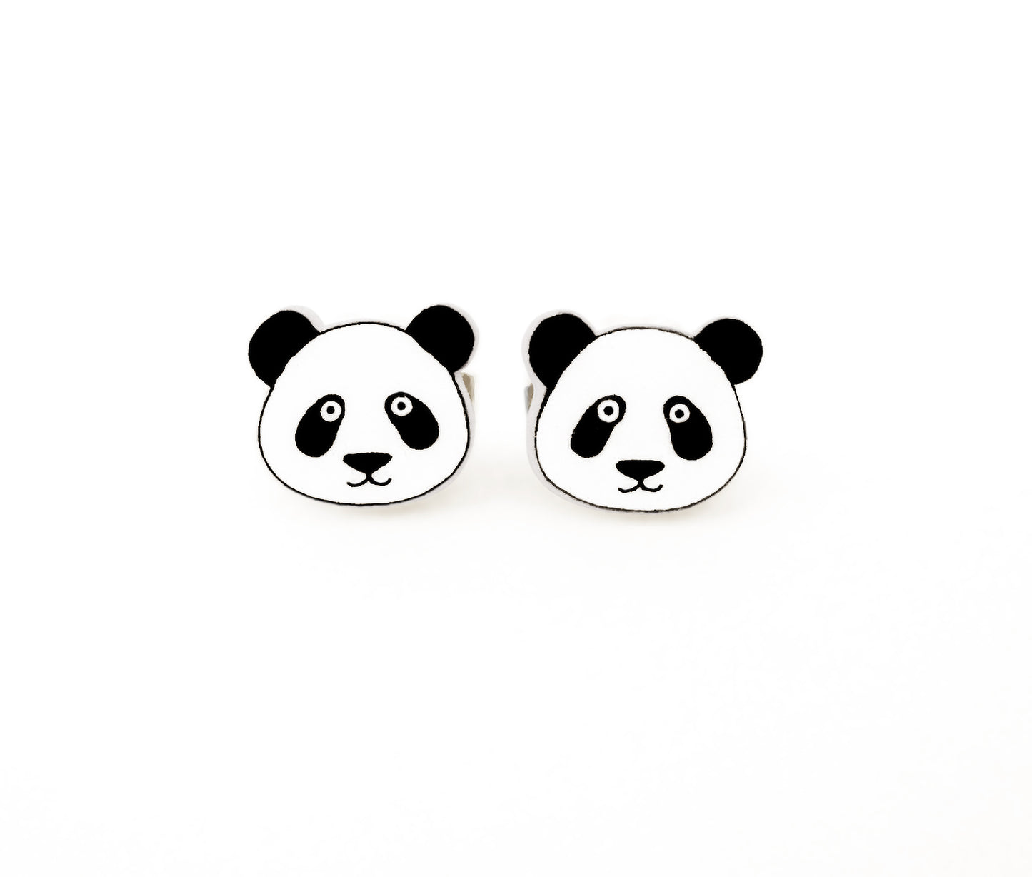 Tiny Panda Stud Earrings | Hypoallergenic Handmade Jewelry